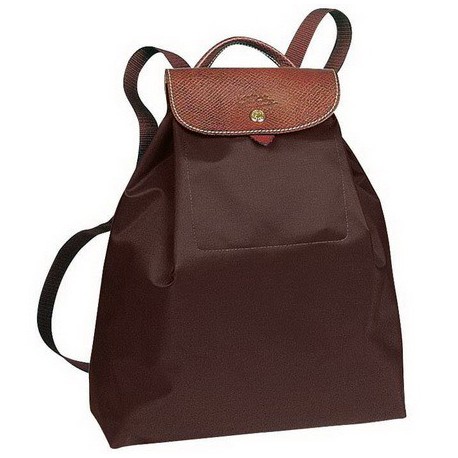 Longchamp Backpack Le Pliage Chocolate