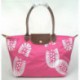 Longchamp Footprint Stampa Rose Geldbörse Rot
