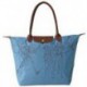 Haftowane torby Longchamp Niebieski