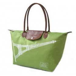 Torby Longchamp Wieża Eiffla Zielony
