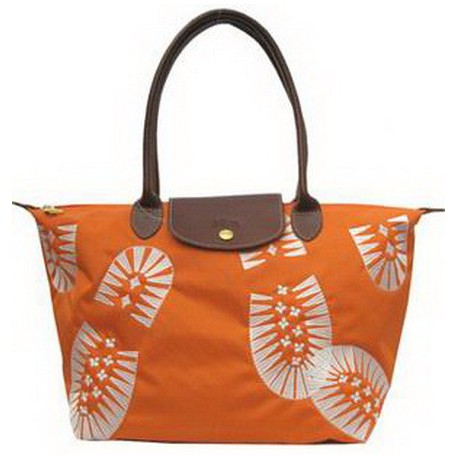 Stolní tašky Longchamp vytisknout oranžová