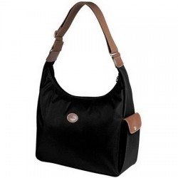 Longchamp Le Pliage Hobo Torby Czarny