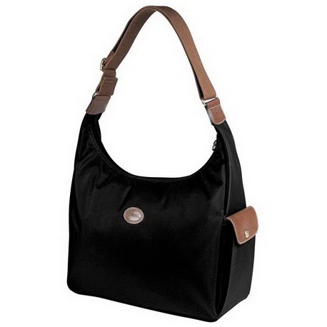 Longchamp Le Pliage Hobo Torby Czarny