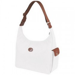 Longchamp Le Pliage Hobo Torby Biały