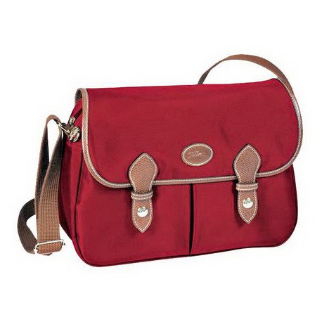 Longchamp Le Pliage Posłaniec Portmonetka Czerwony