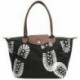 Longchamp Footprint Stampa Bags Black