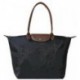 Haftowane torby Longchamp czarne