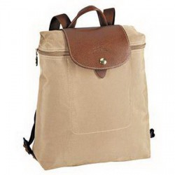 Longchamp Le Pliage Sac à dos à glissière Beige