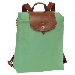 Plecak zapinany na zamek Longchamp Le Pliage Palm Zielony