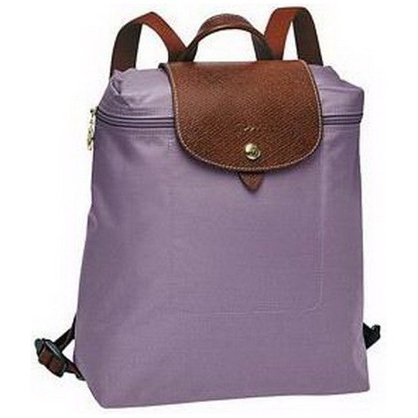 Plecak zapinany na zamek Longchamp Le Pliage Mauve