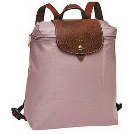 Plecak zapinany na zamek Longchamp Le Pliage Różowy