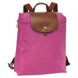 Plecak zapinany na zamek Longchamp Le Pliage Fuchsia