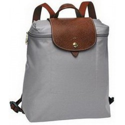 Plecak zapinany na zamek Longchamp Le Pliage Szary