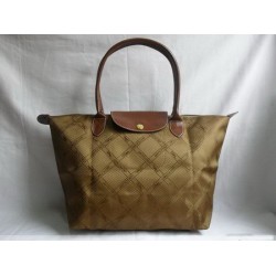 Sacs Longchamp Jacquard Lumière café