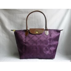 Torby żakardowe Longchamp Fioletowy