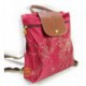 Plecak z haftem Longchamp Czerwony