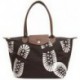 Longchamp Footprint Stampa Handbags Chocolate