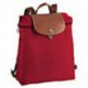 Plecak zapinany na zamek Longchamp Le Pliage Czerwony