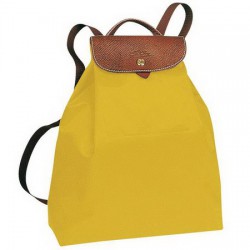 Plecak Longchamp Le Pliage Żółty